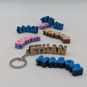 Articulated Name Keychain