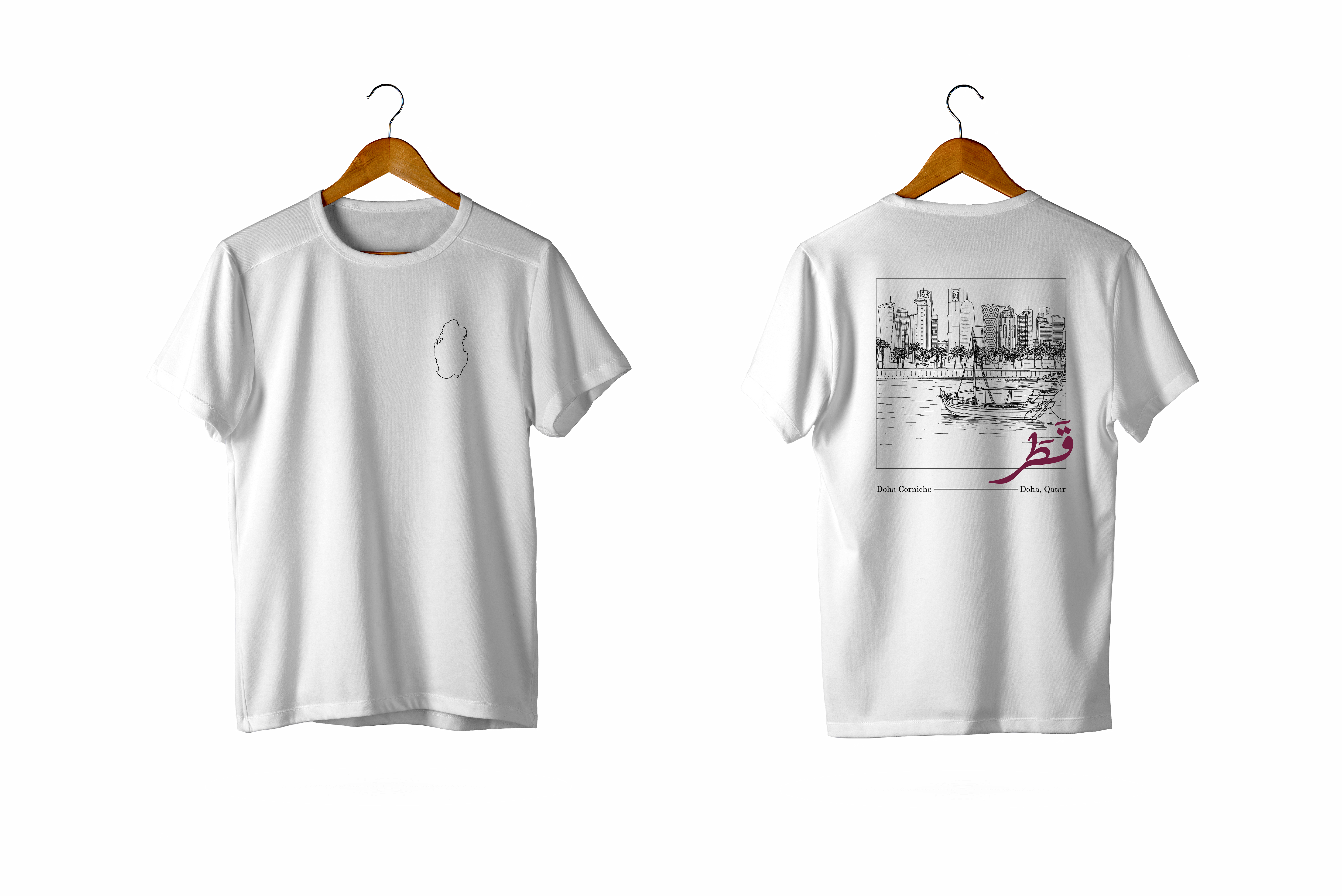 Doha Corniche Sketch Shirt