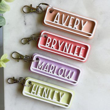 Frame Name Keychain