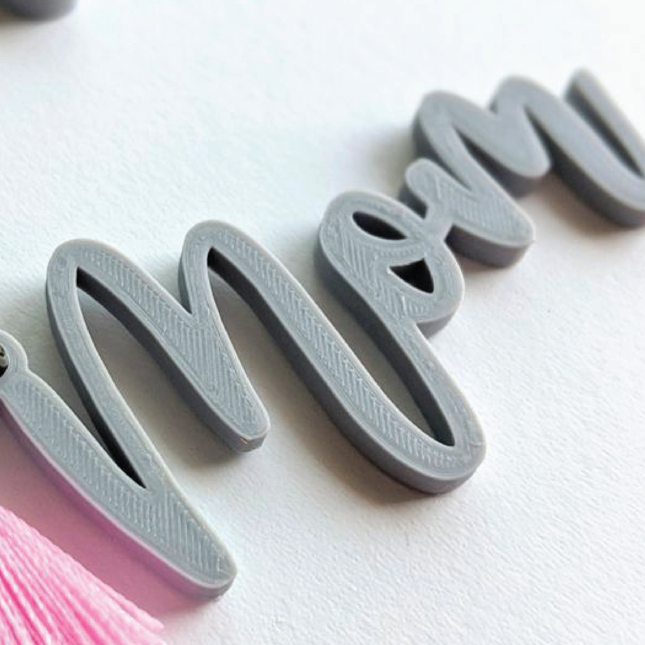 Monoline Name Keychain
