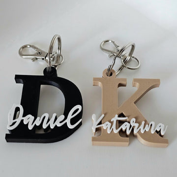 Signature Initial Keychain